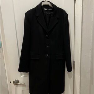 Zara Black Blazer Coat